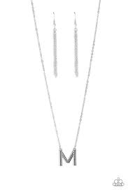 Leave Your Initials Silver Necklace