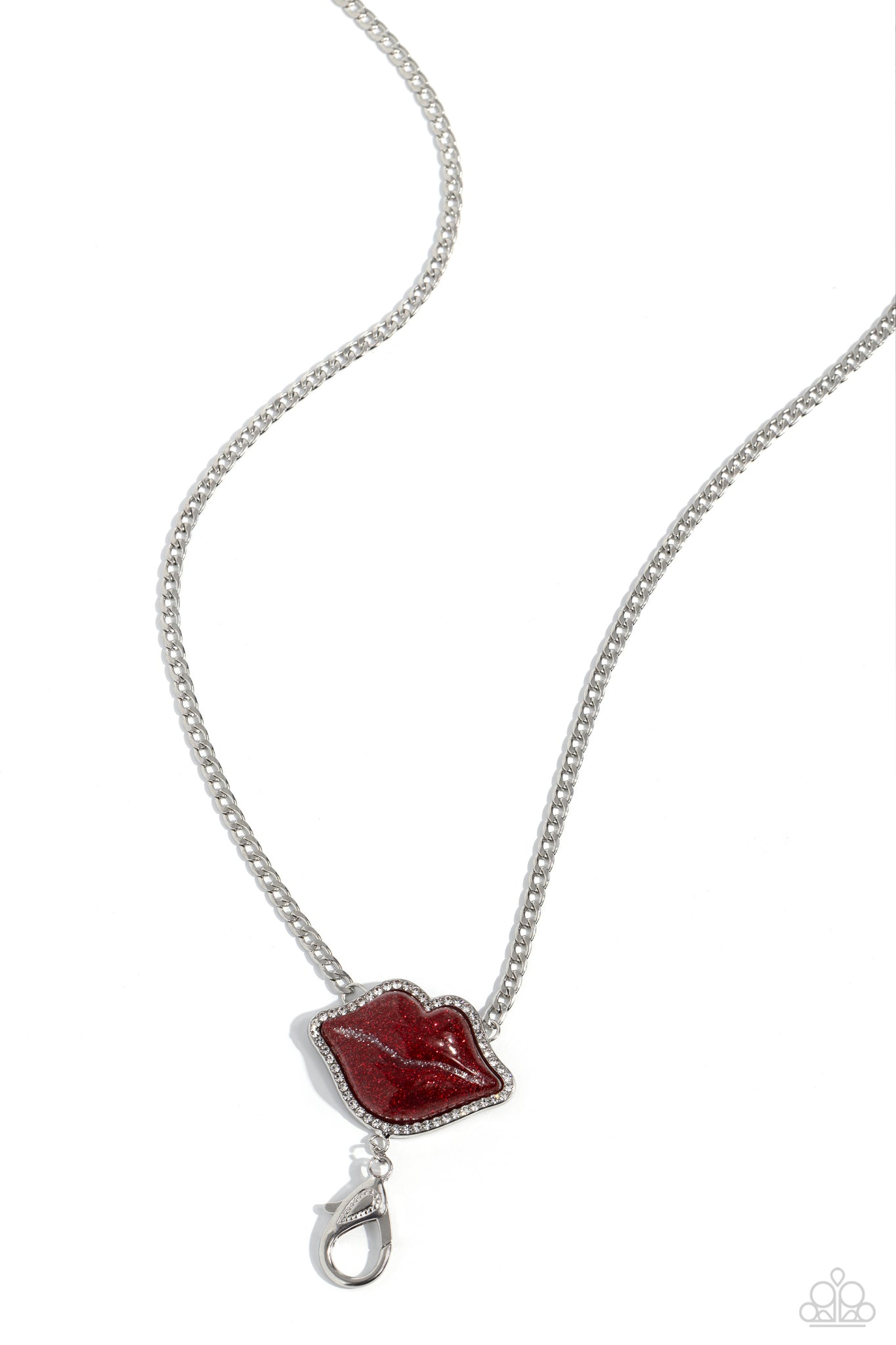 Lip Locked Red Necklace