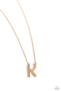 Leave Your Initials Gold Necklace