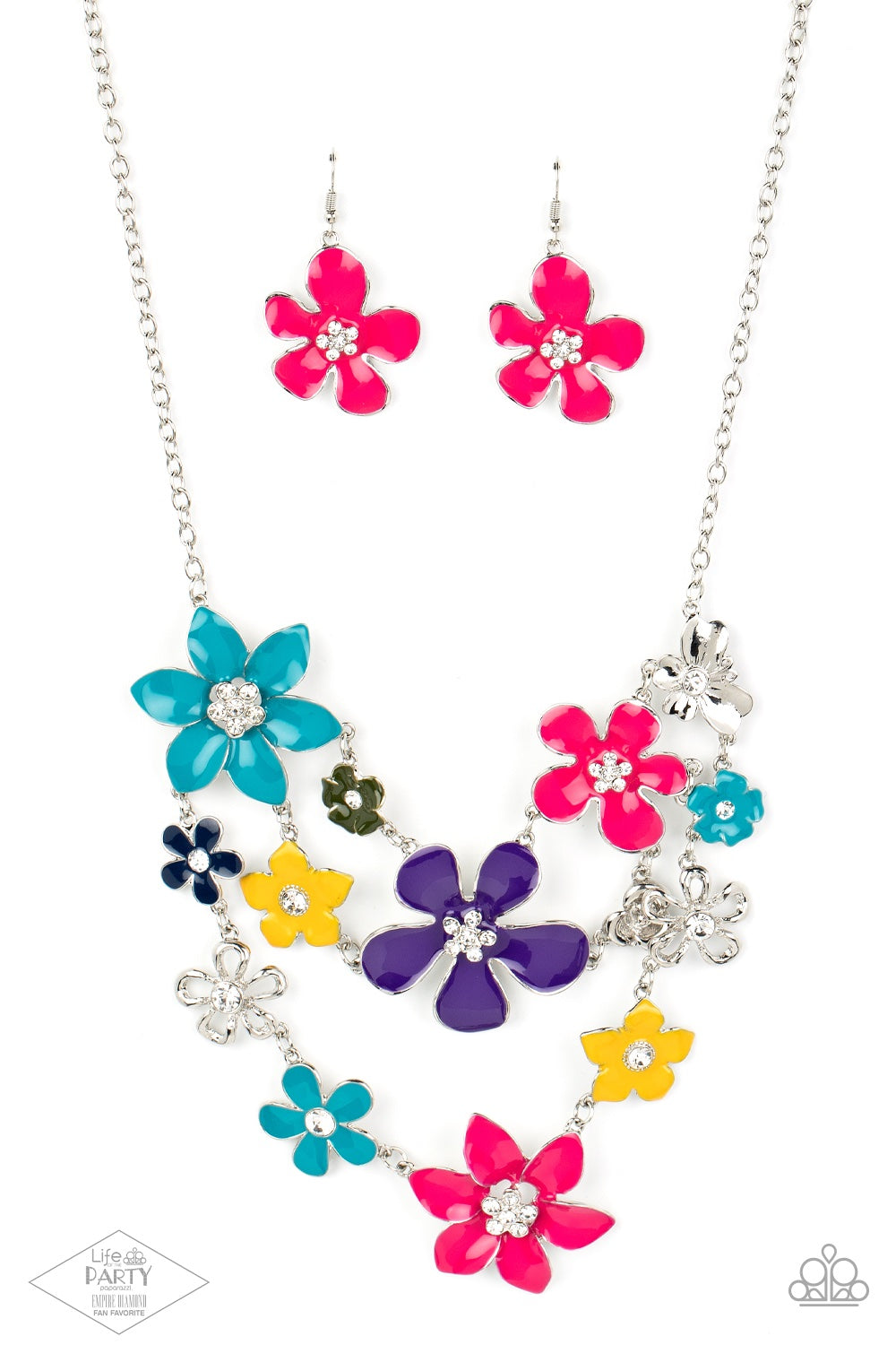 Paparazzi 2013 Multi Flower Zi Collection Necklace & Earring Set Paparazzi 2013 Multi Flower Zi Collection Necklace & Earring Set