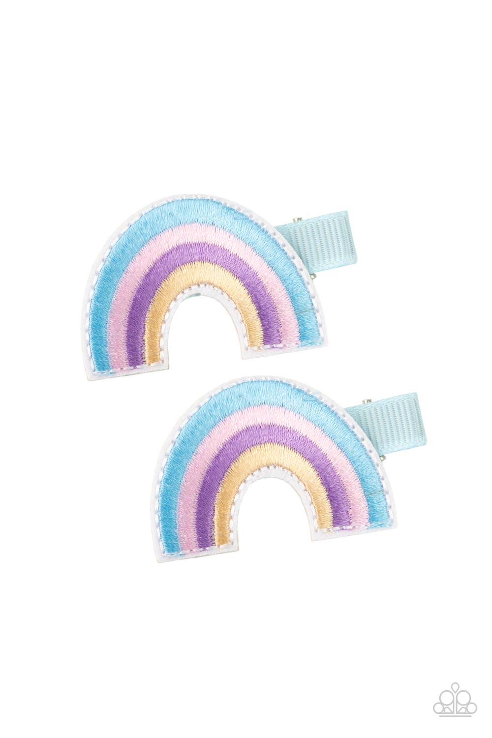 Follow Your Rainbow Hair Clip (Multi, Blue, Pink)