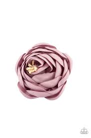 Rose Romance Purple Hair Clip