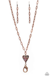 Kiss and SHELL Copper Necklace