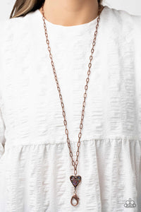 Kiss and SHELL Copper Necklace