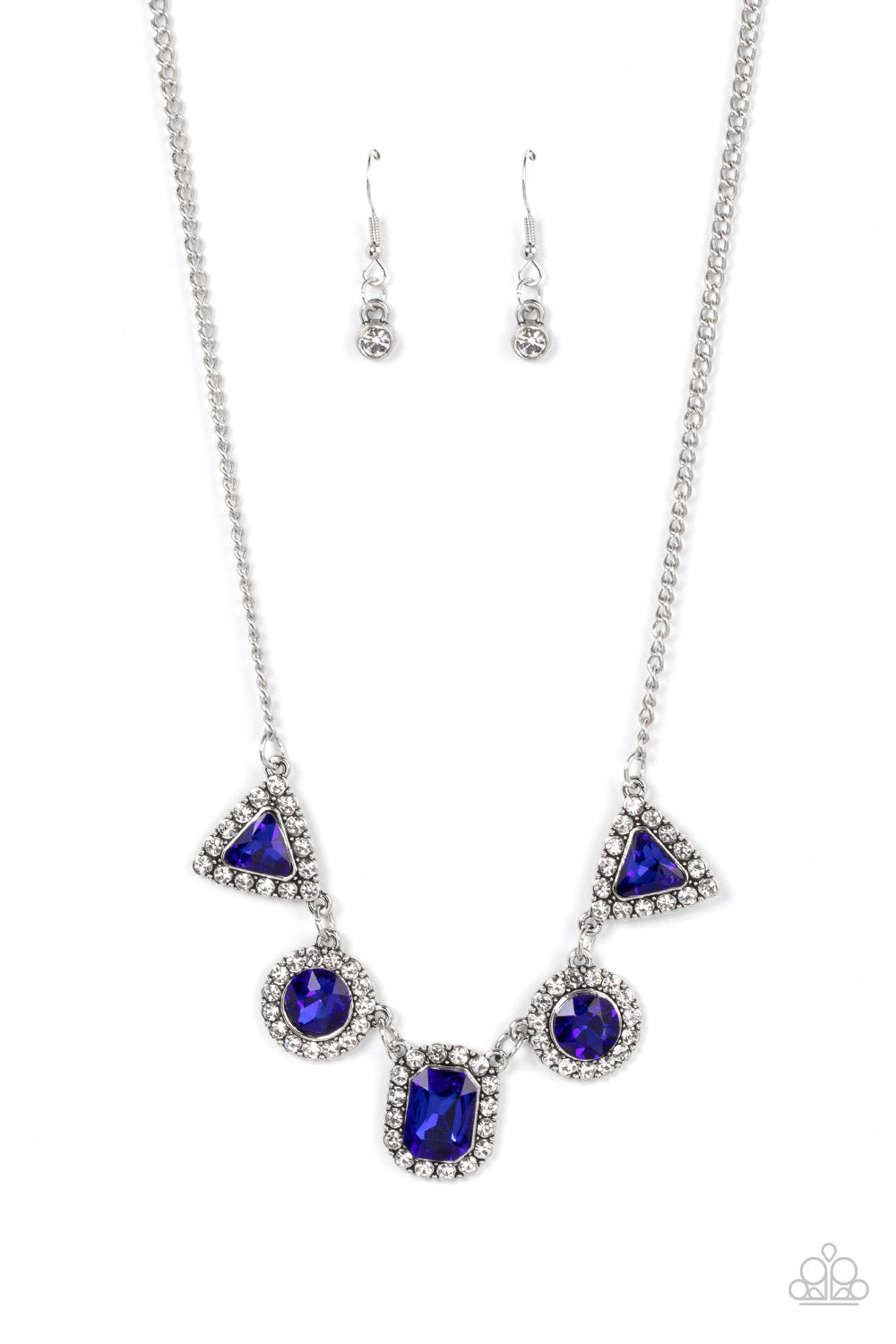 Posh Party Avenue Necklace (Blue, Multi)