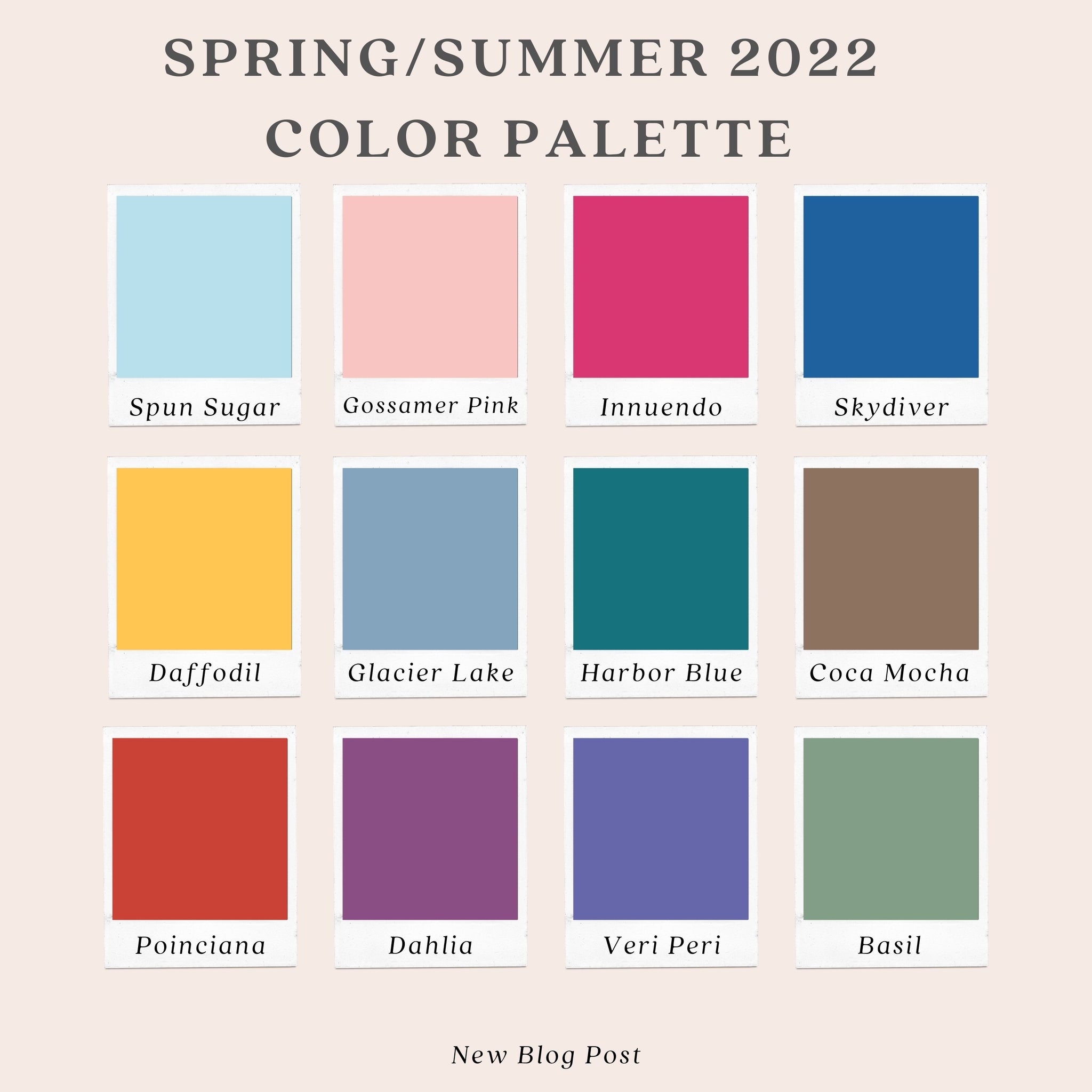 Spring/Summer 2022 Color Palette