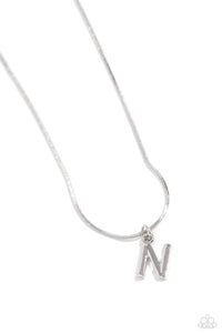 Seize the Initial Silver Necklace