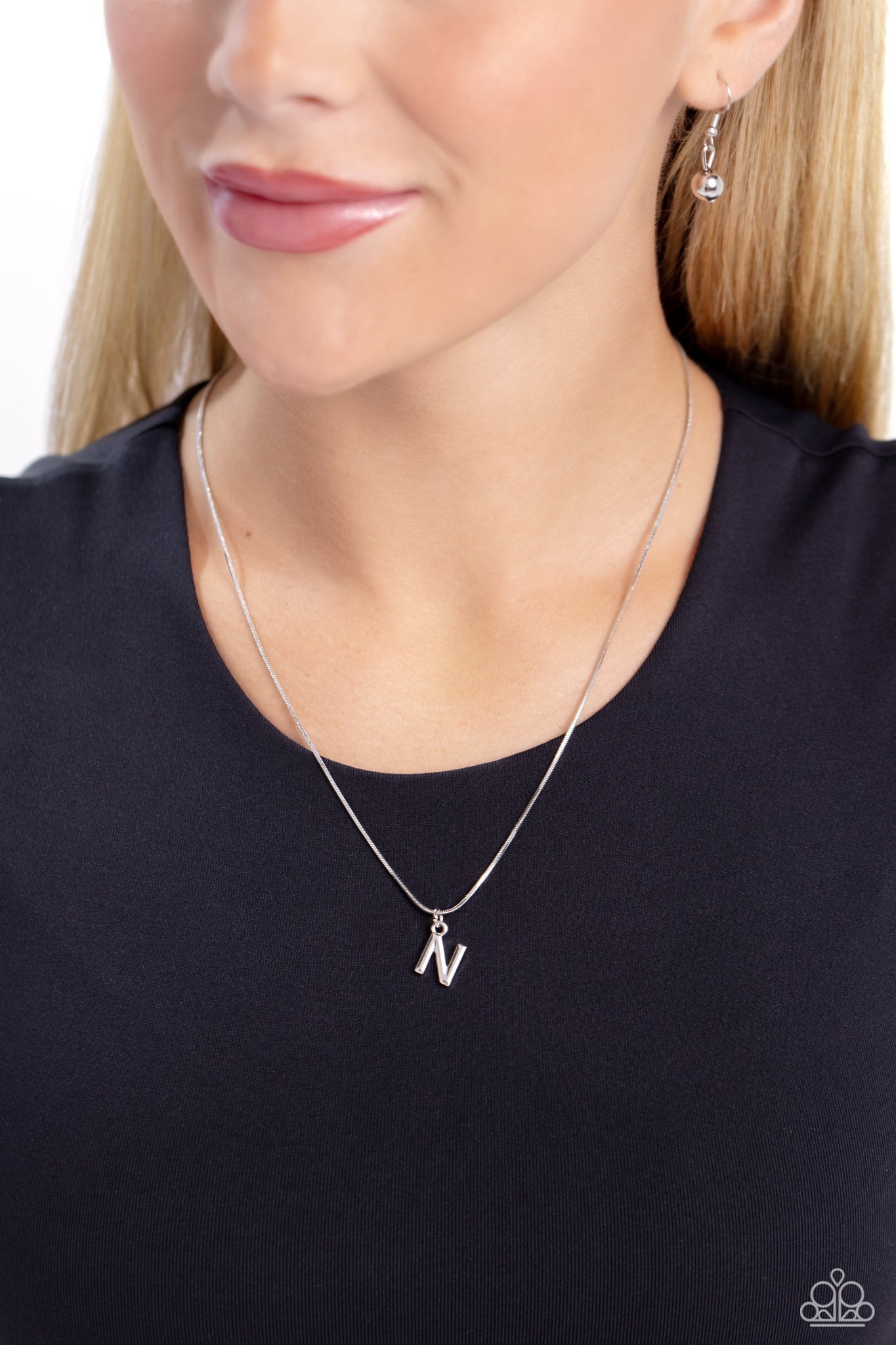 Seize the Initial Silver Necklace