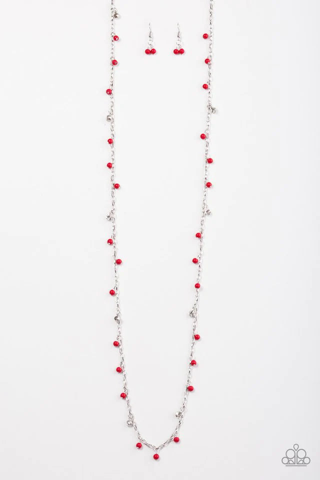 The Whole Shebang Red Necklace