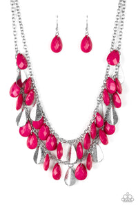 Life Of The FIESTA Necklace (Black, Multi, Pink)