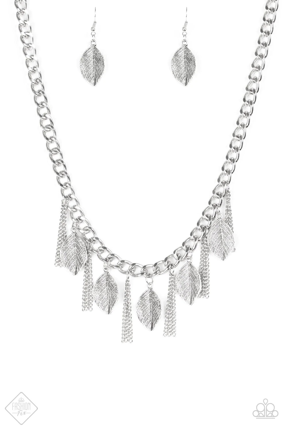 Serenely Sequoia Silver Necklace
