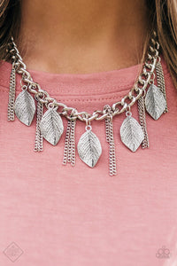 Serenely Sequoia Silver Necklace