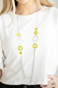 Tropical Sunsets Green Necklace