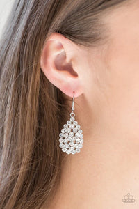 Sparkling Sparkle-naire White Earring