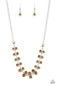 Super Starstruck Necklace (Brown, Gold)