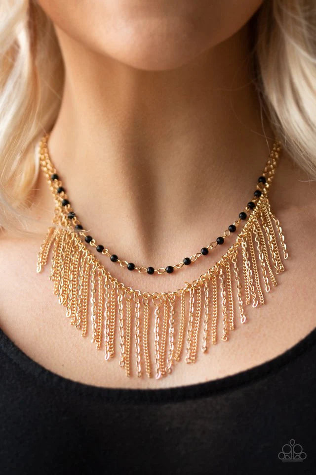 Fierce In Fringe Necklace