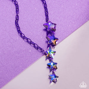 Star-Crossed Sparkle Purple Necklace