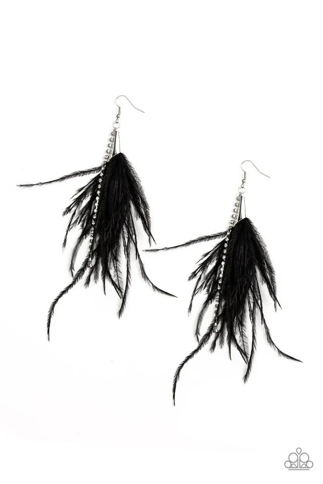 Showstopping Showgirl Earring (Black)