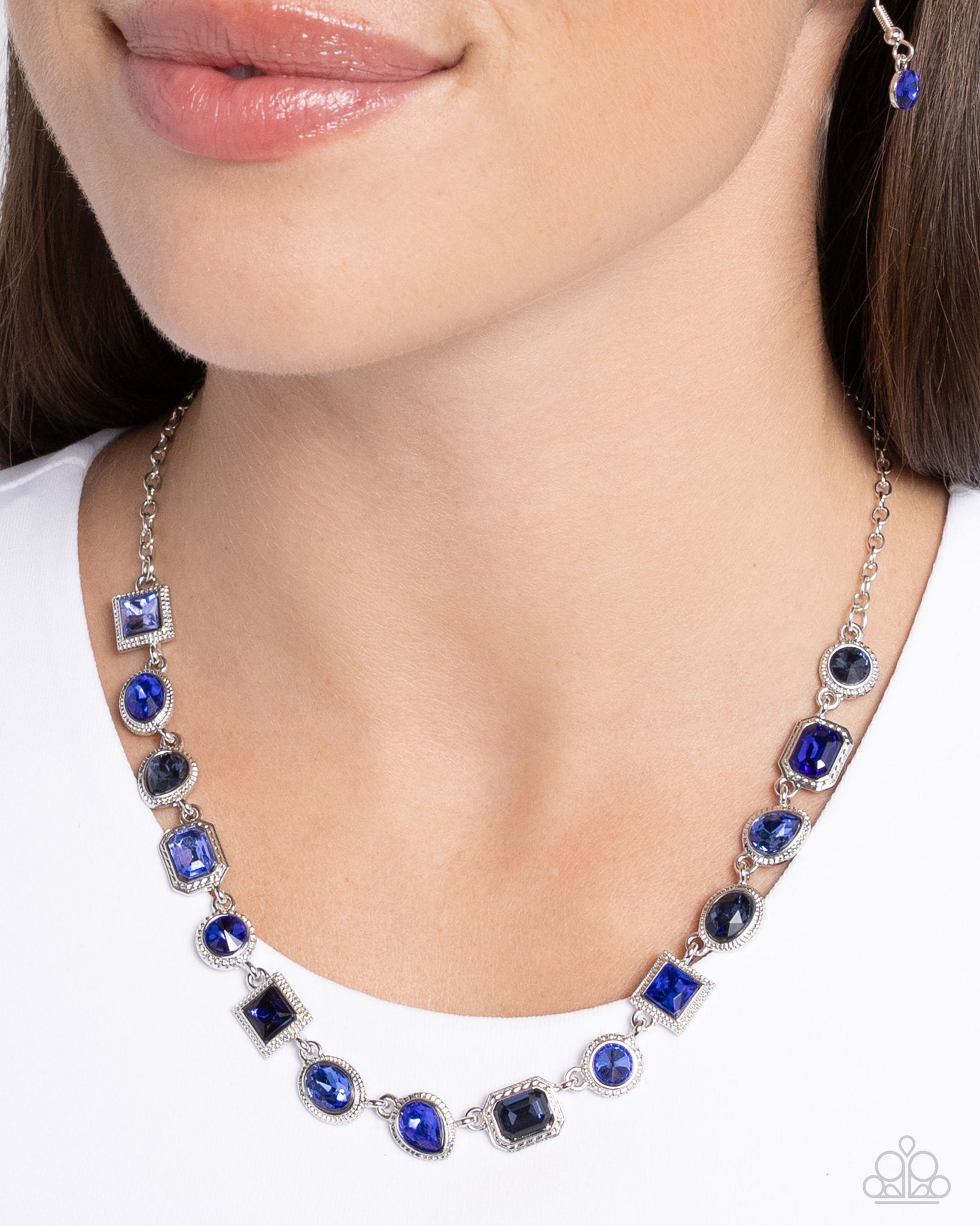 Gallery Glam Necklace (Multi, Copper, Blue)