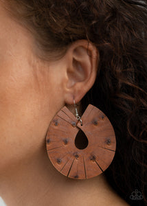 Palm Islands Black Earring