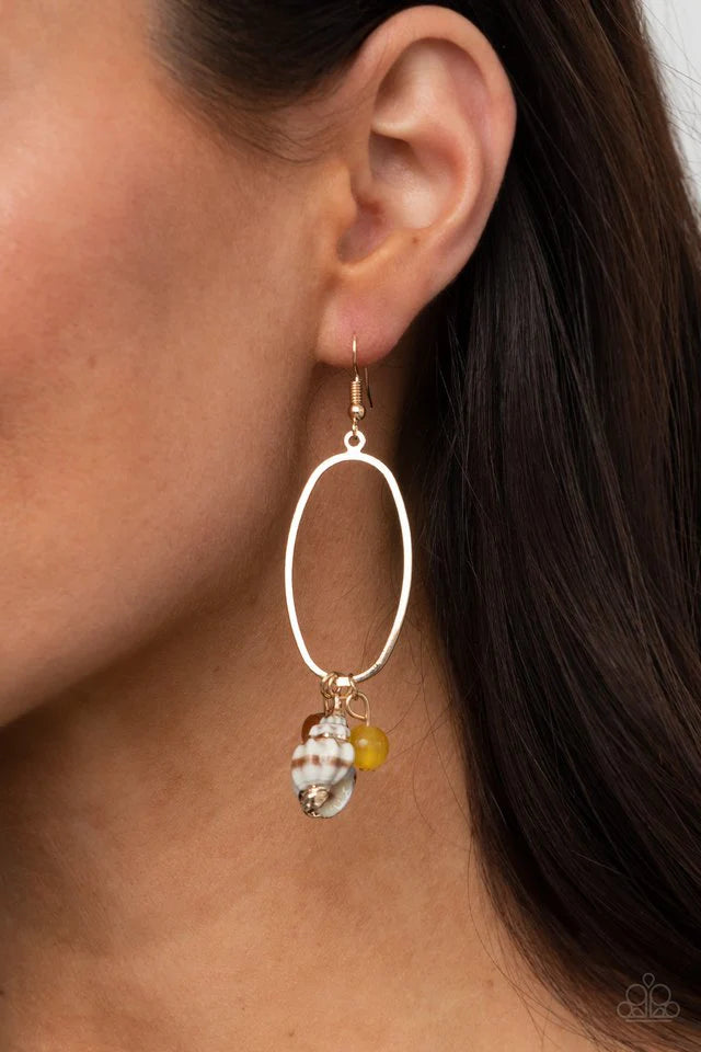 Golden Grotto Earring