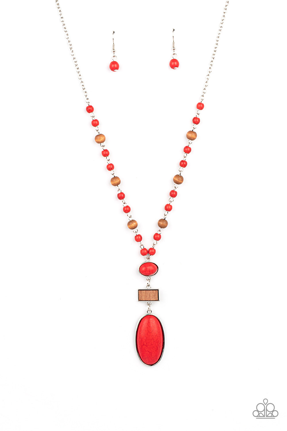 Naturally Essential Necklace (Orange, Red, Brown)