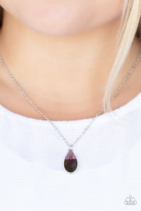 Prismatically Polished Necklace (Black, Purple, White)