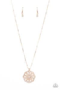 Botanical Bling Necklace (White, Black, Rose Gold)