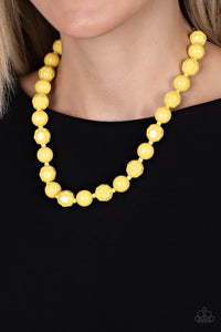 Popping Promenade Necklace (Blue, Yellow)