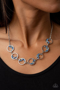 Blissfully Bubbly Necklace (Blue, White, Pink)