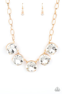 Limelight Luxury Necklace (White, Gold, Multi)