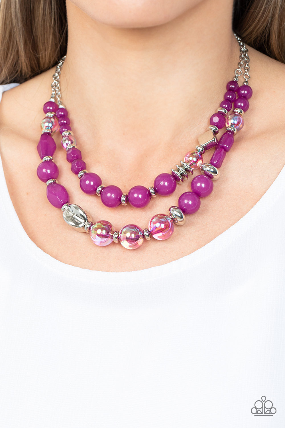 Mere Magic Necklace (Pink, Purple)