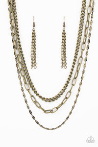 Galvanized Grit Necklace (Gold, Brass, Silver)