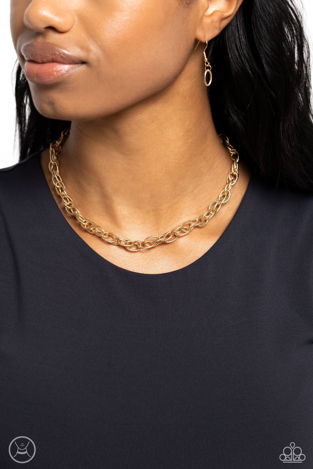 If I Only Had a CHAIN Necklace (Black, Gold)