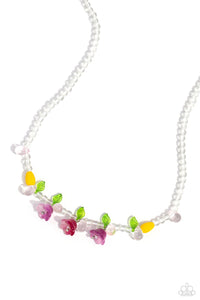 World GLASS Wonder Necklace (Purple, Orange, Pink)