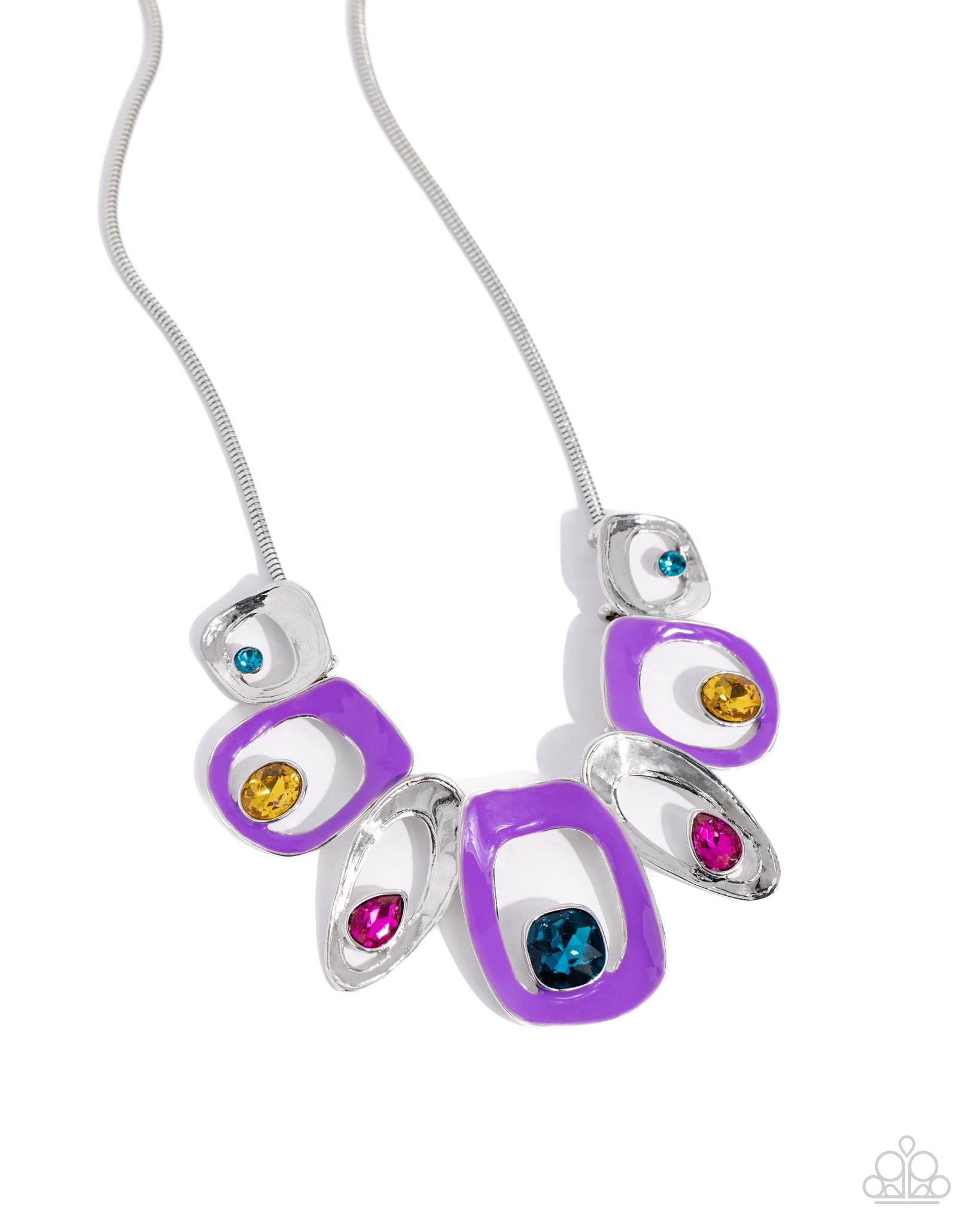 Poetically Painted Purple Necklace