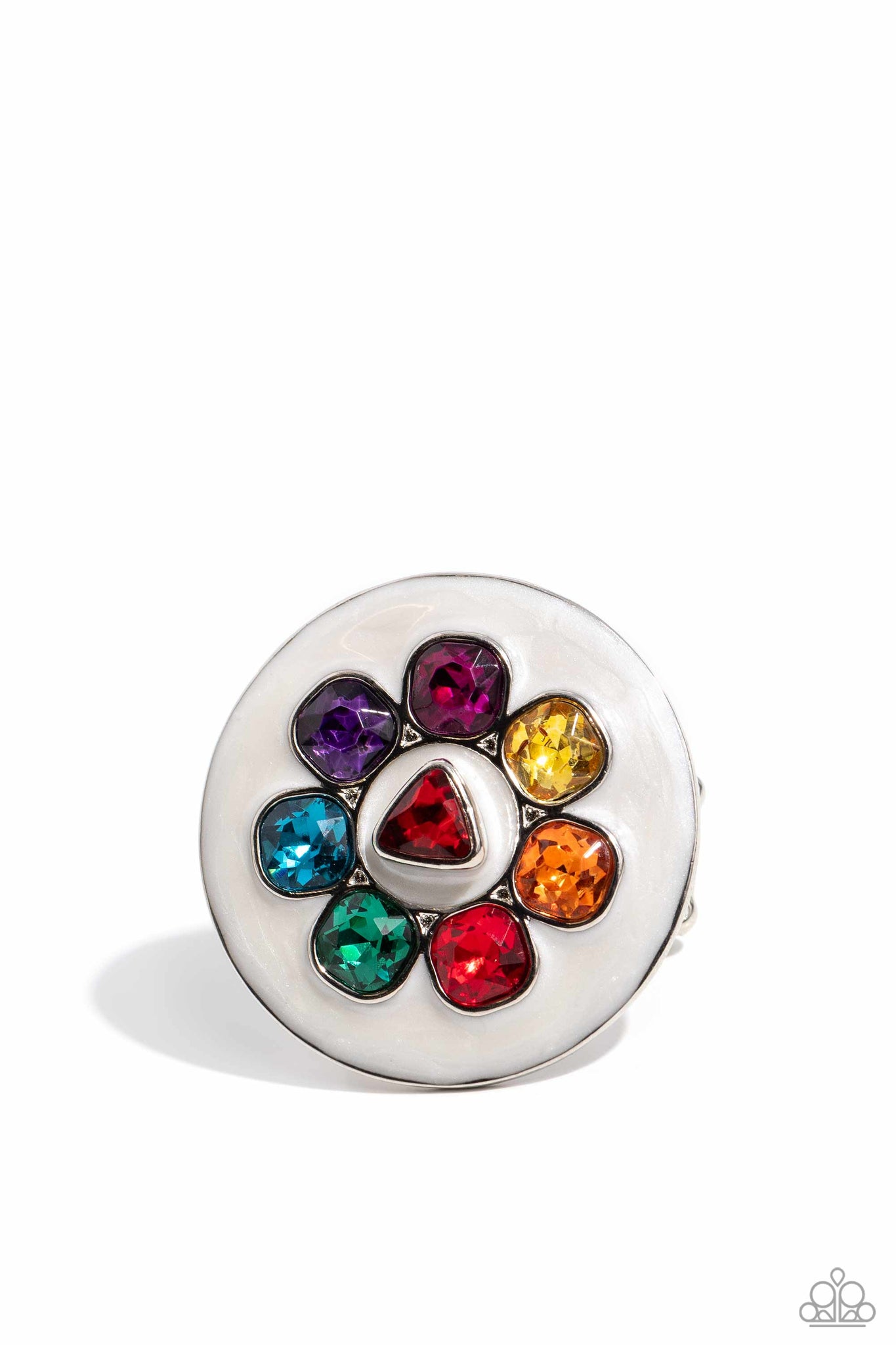 Captivating Centerpiece Ring (Multi, Pink)