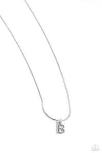 Seize the Initial Silver Necklace