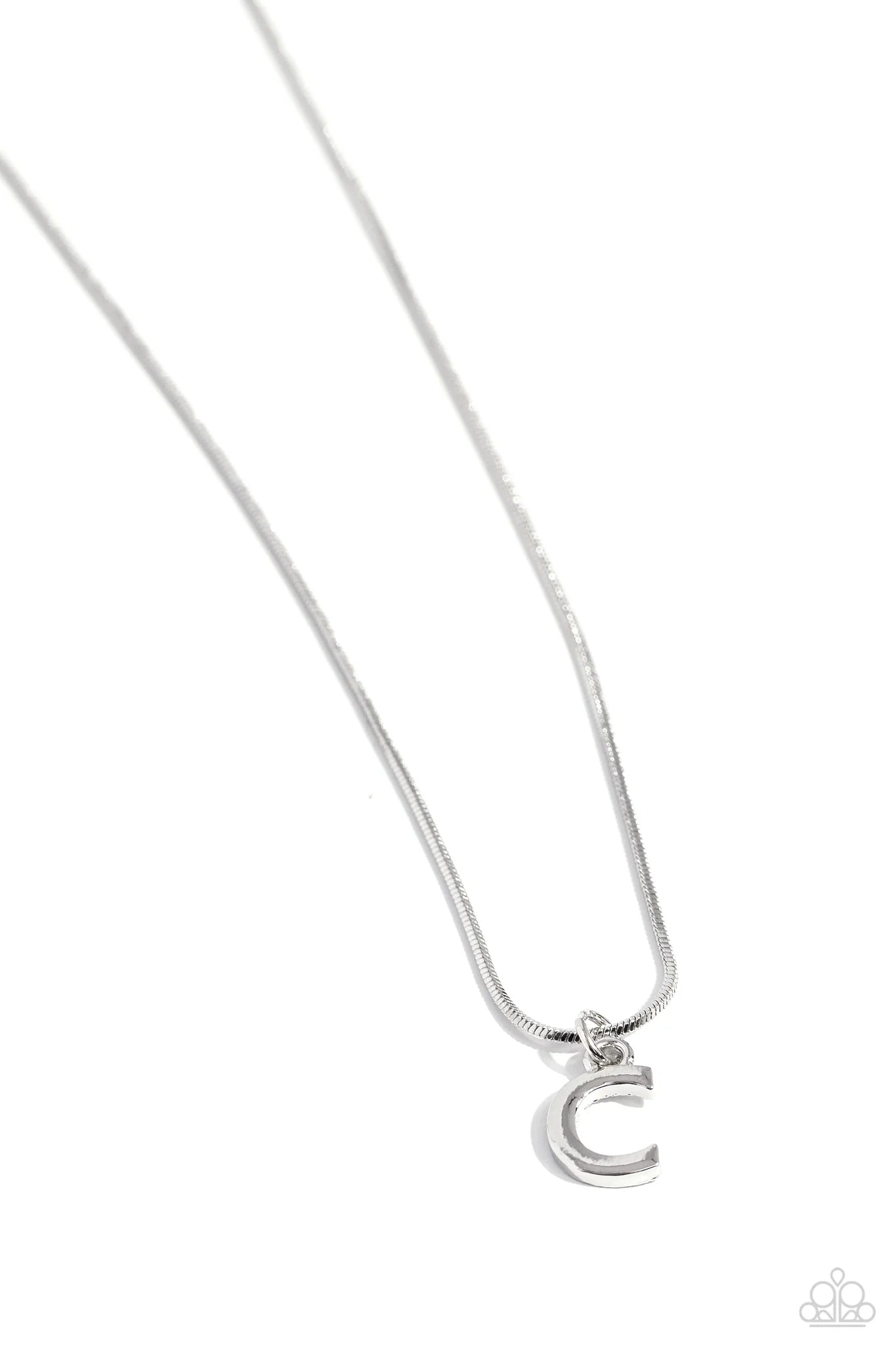 Seize the Initial Silver Necklace