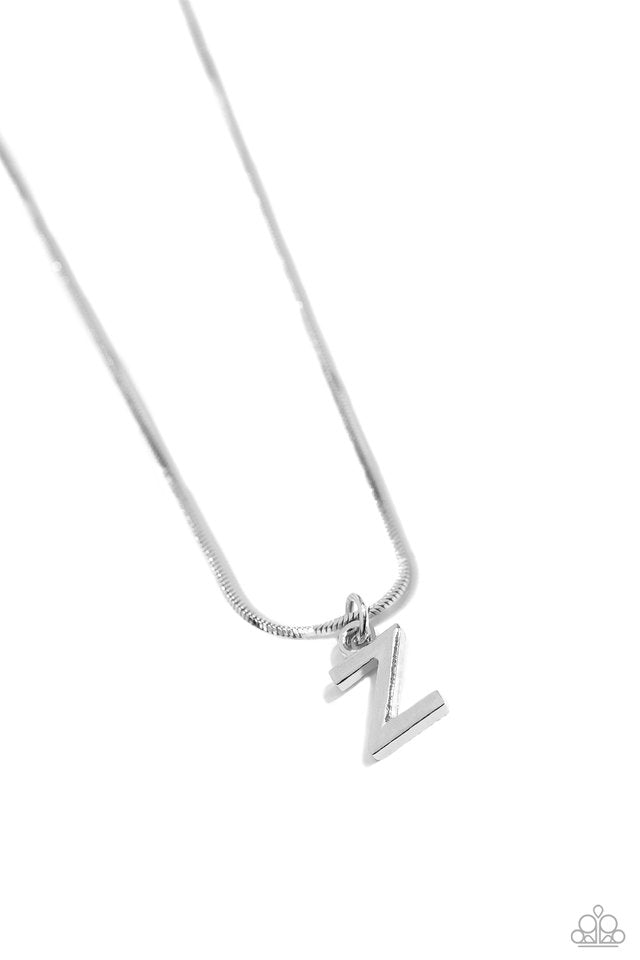 Seize the Initial Silver Necklace