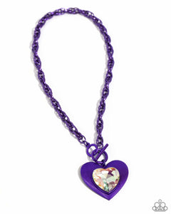 Modern Matchup Necklace (Purple, Blue)