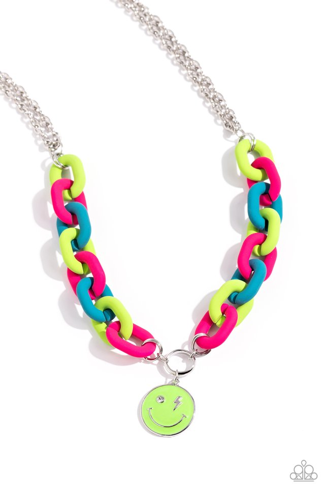 Speed SMILE Necklace (Purple, Green)