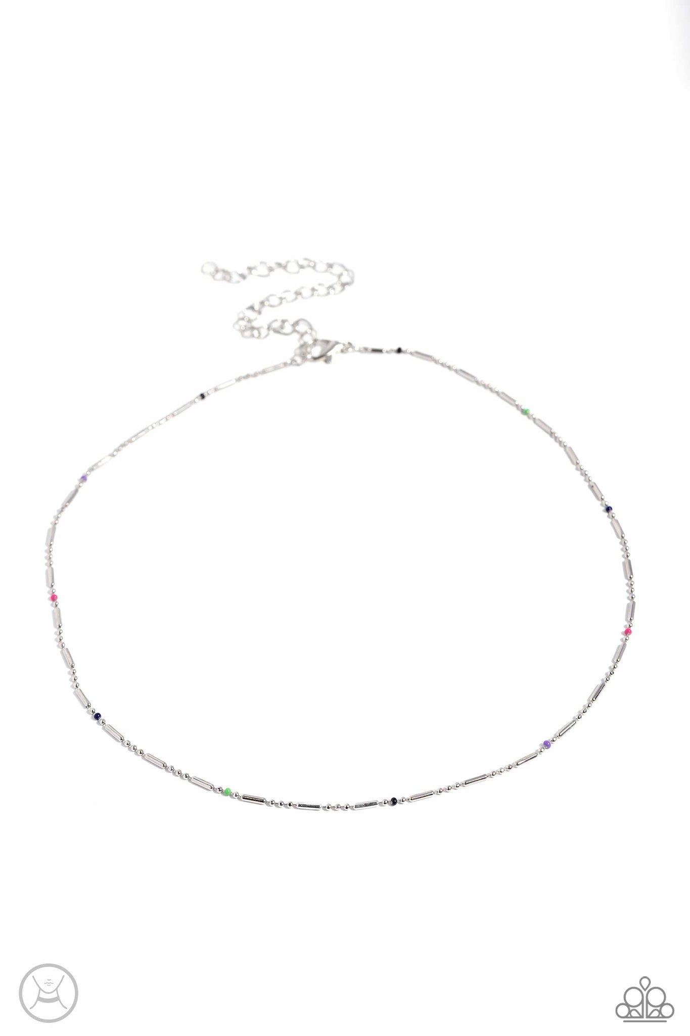 Serenity Strand Necklace (Silver, Multi)