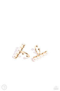 CUFF Love Ear Cuff (Gold, White)