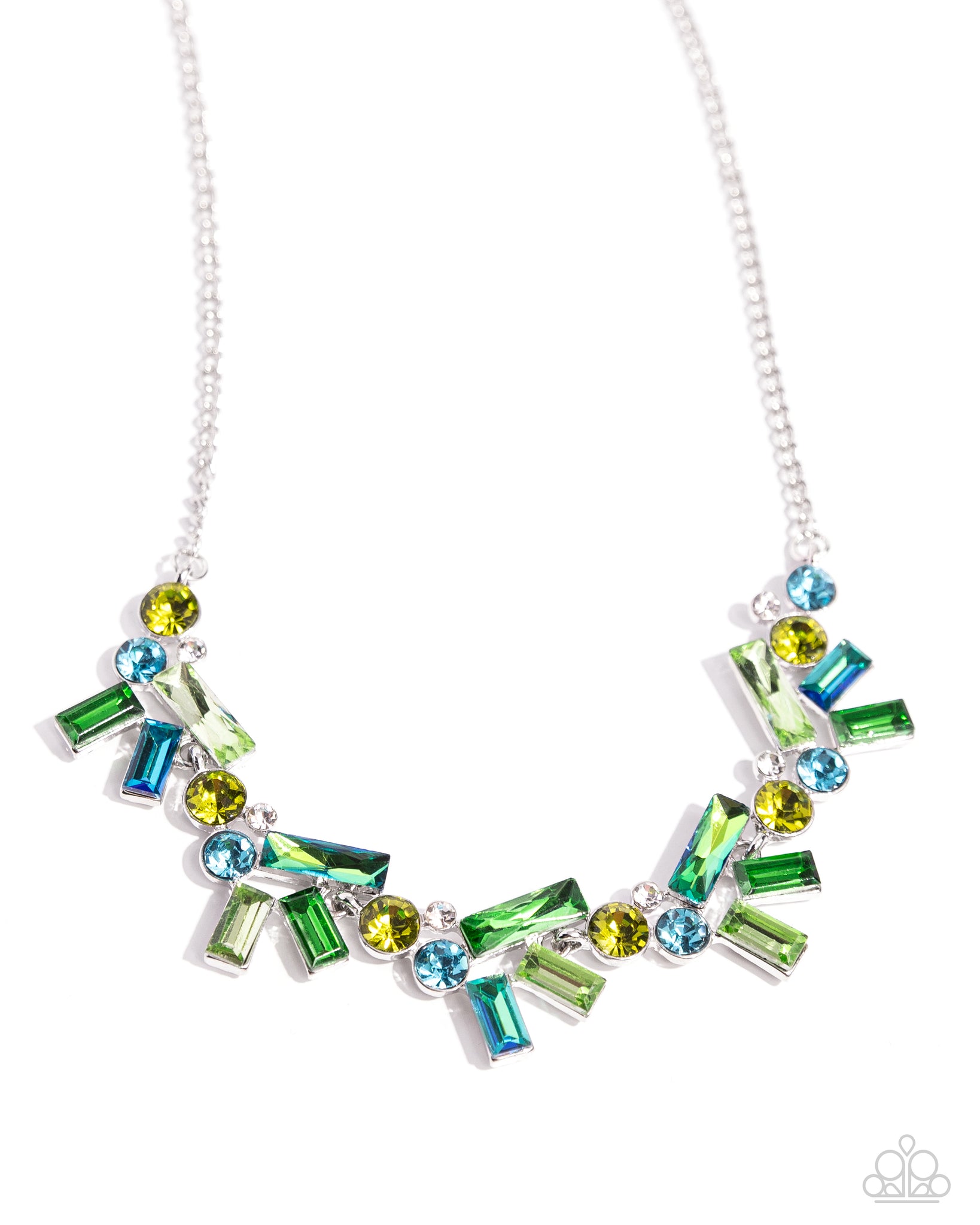 Serene Statement Green Necklace