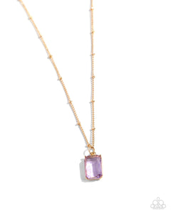 Suave Simplicity Necklace (Blue, Purple)