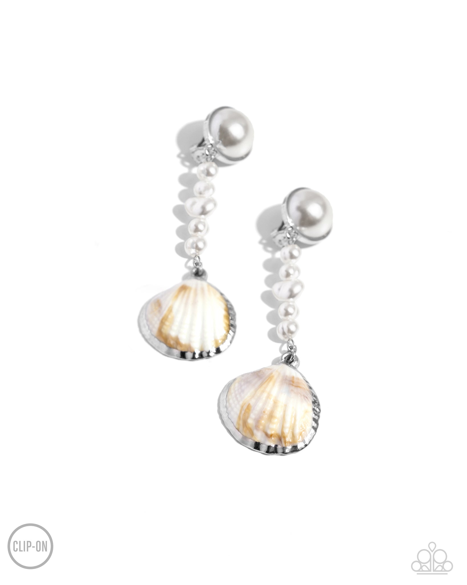 Oceanic Occasion White Earring