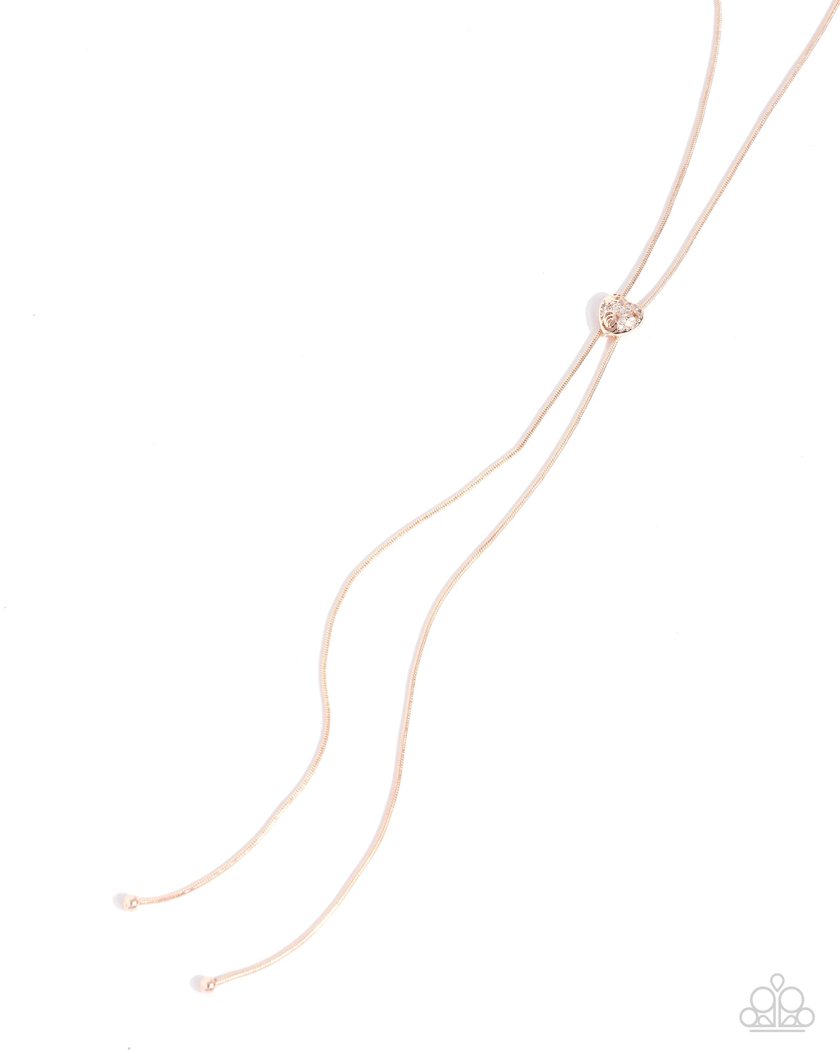 Raised Rose Rose Gold Necklace