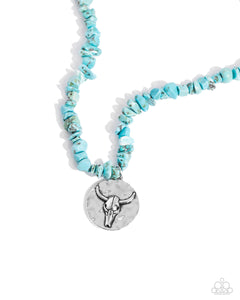 Longhorn Leader Blue Necklace