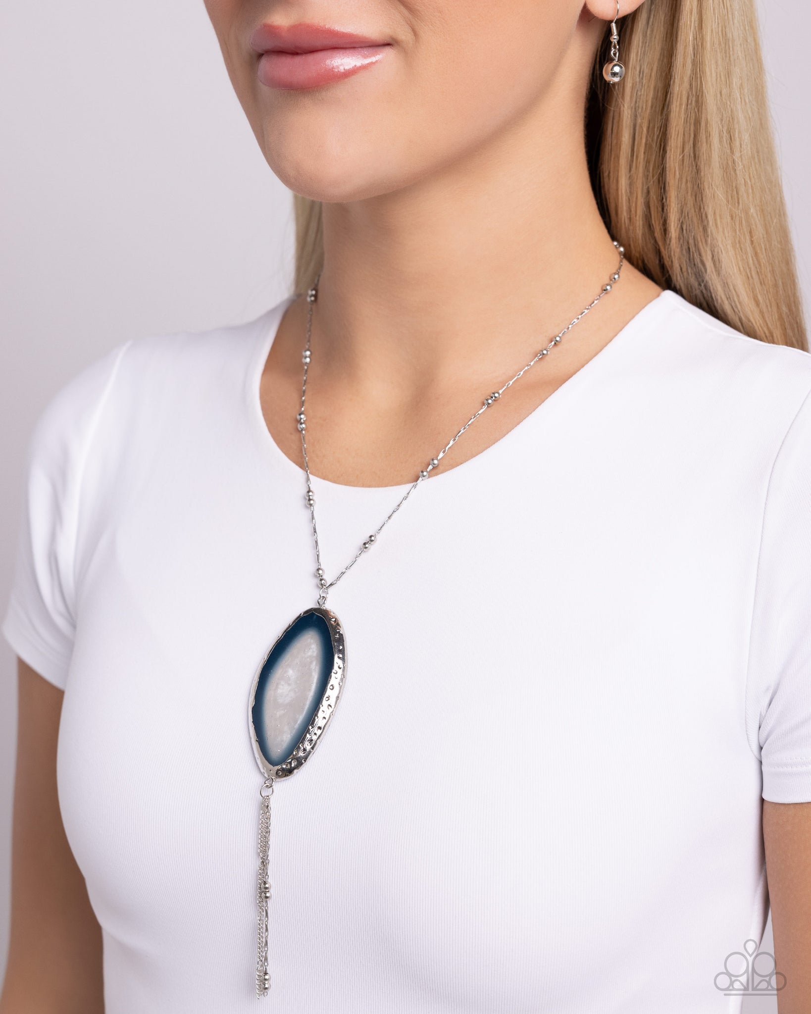 Geode Gamble Blue Necklace